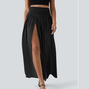 HALARA Breezeful™ High Waisted Split 2-in-1 Flowy Maxi Casual Skirt—NWT